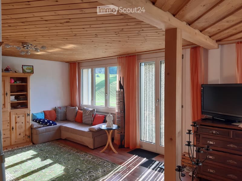 2 1/2 Zimmer-Wohnung mit wunderbarer Aussicht auf die Berge (4)