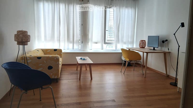 Studio meublé indépendant à louer Lausanne sous-gare (1)