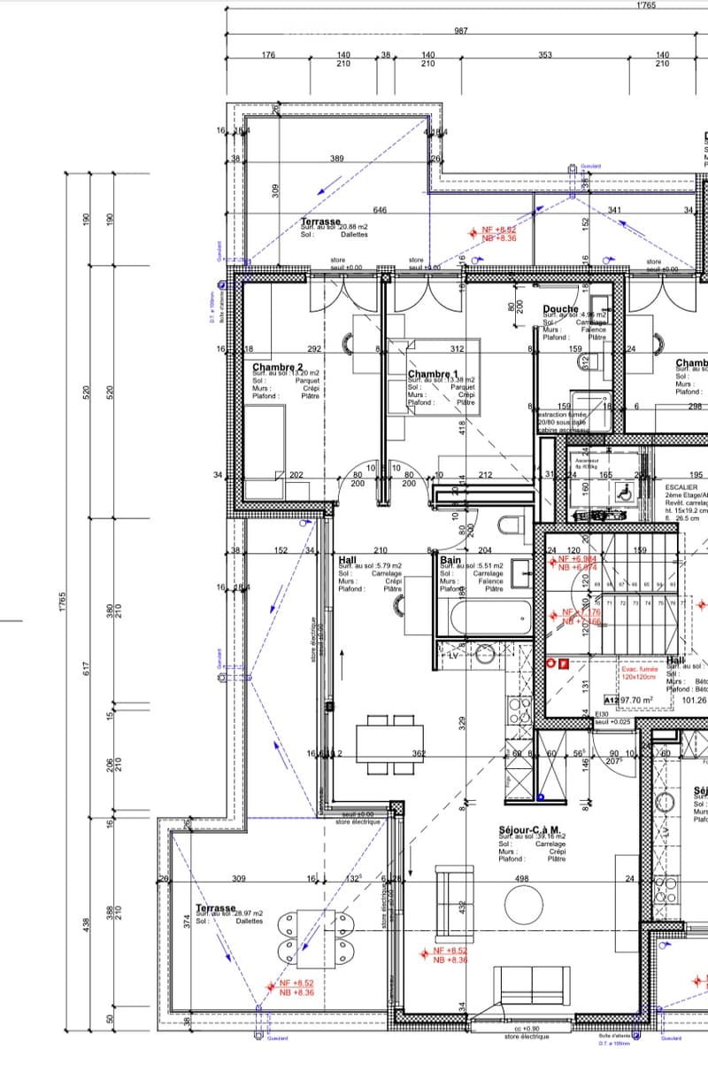 A louer attique de 3.5 (98m2) avec vue sur les Châteaux (1)