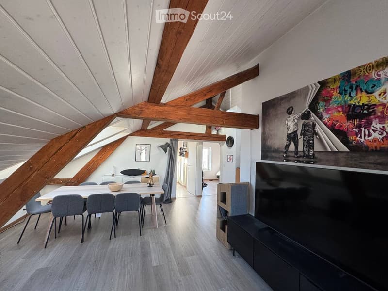 Magnifique appartement 3 pièces avec poutres apparentes (1)