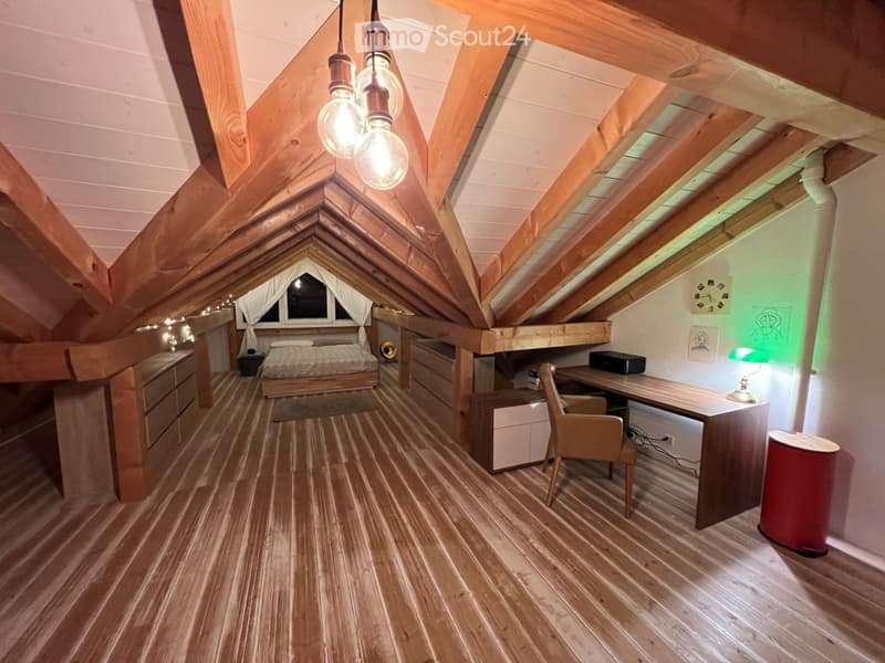 Duplex 3,5 pièces meublé à Neyruz sans vis-à-vis avec vue (3)