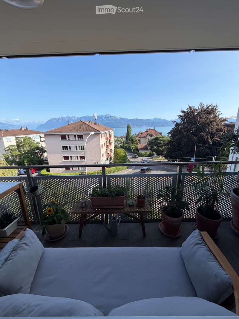 Chambre privée - Magnifique appartement vue Lac (4)