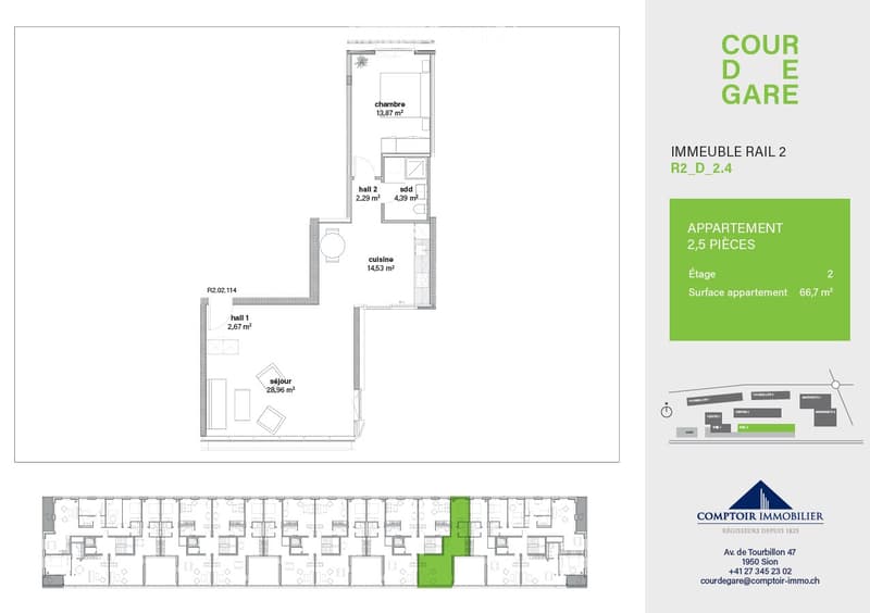 Appartement moderne à la gare de Sion avec place de parc (5)