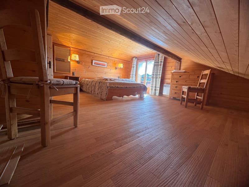 Chalet individuel authentique, saison hiver, Gryon Frience (5)