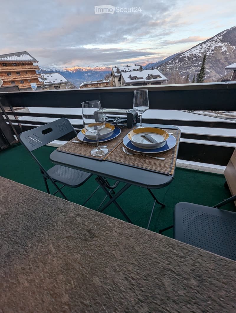 Studio à louer moderne avec vue au coeur de Nendaz à l'année (3)