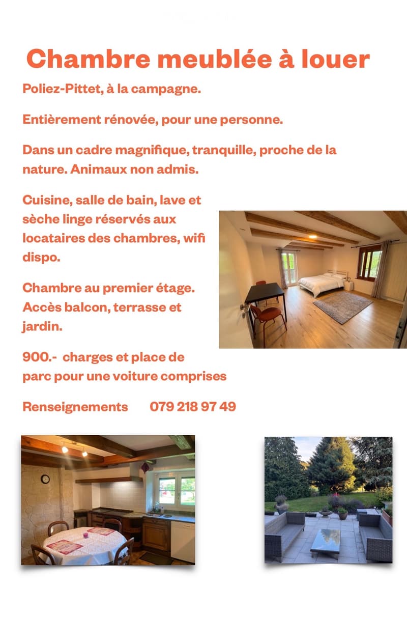 Chambre meublée rénovée (1)