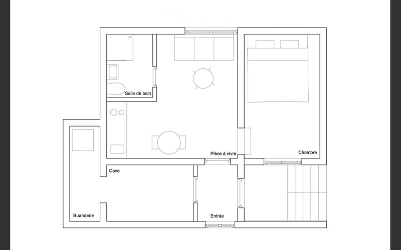 A louer studio 2 pièces dans un chalet aux Paccots (5)