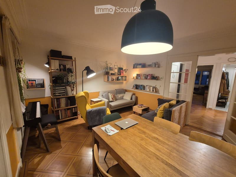 Joli appartement traversant de 2,5 pièces (Lausanne centre) (1)