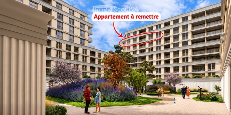 6 pièces 132 m2, 7e étage, 4 chambres, 2 balcons, vue Salève (1)