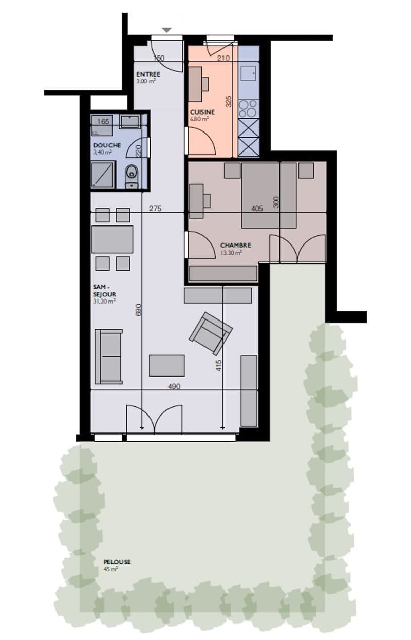 Charmant appartement 2.5 p. avec jardin privatif à Grimisuat (1)