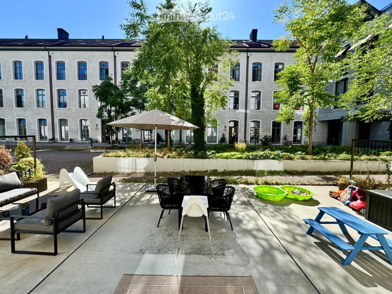 Möbliertes Industrieloft 112m2, 59m2 Terrasse, Uptown Mels (3)