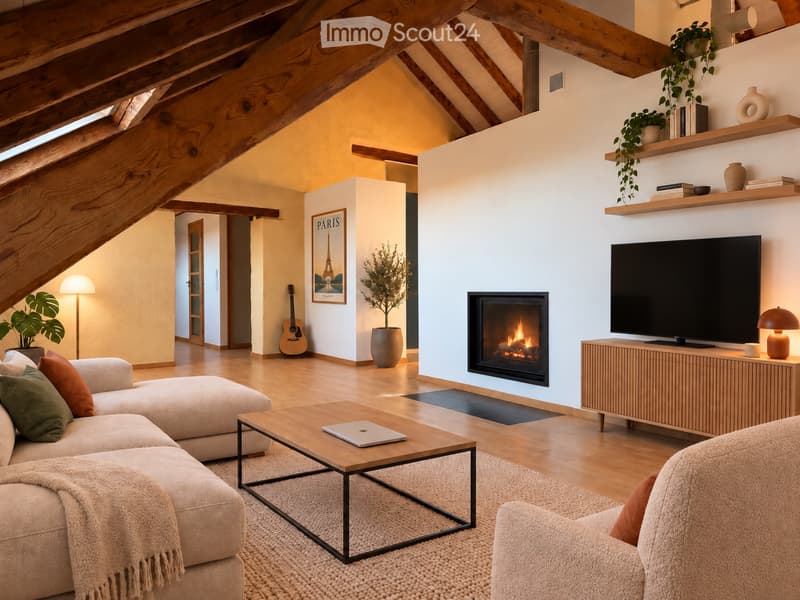 Loft de 120 m² avec cheminée, à quelques minutes de Morges (1)