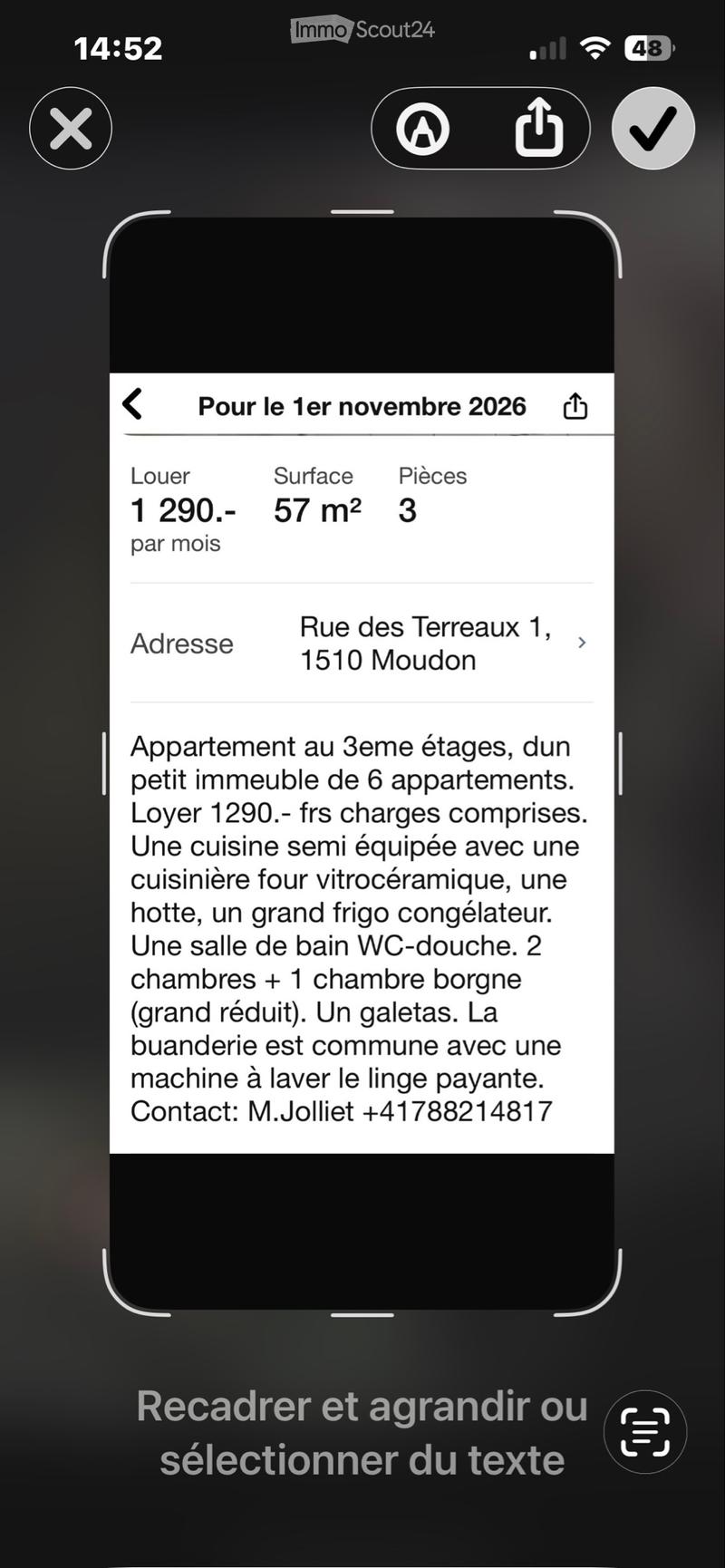 Moudon a louer pour le 1er novembre (1)