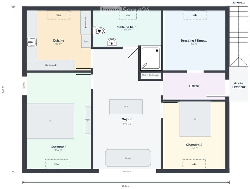 Bel appartement avec cachet à louer (2)