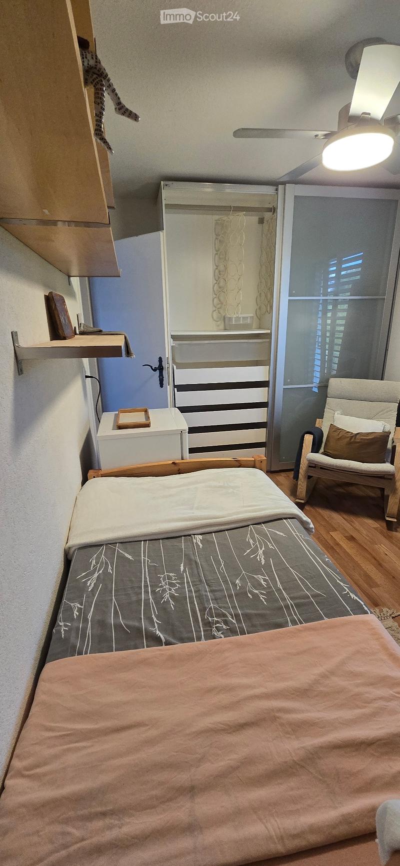 Chambre meublée 17 m2 Place de parc, TV à 800 (5)