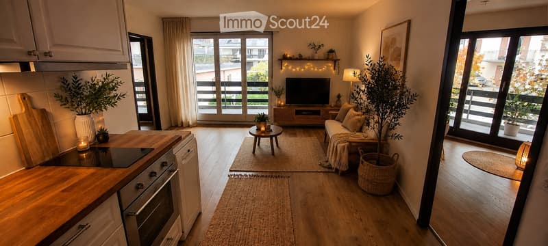 À LOUER À ST-CERGUE Appartement 3 pièces avec balcon 30 m2 (2)