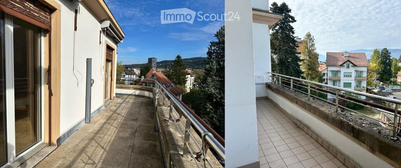 Grand attique 2.5 pièces style loft à Yverdon centre (5)
