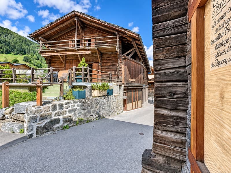 Chalet individuel 3 chambres à Bruson avec garage et carnotzet (2)