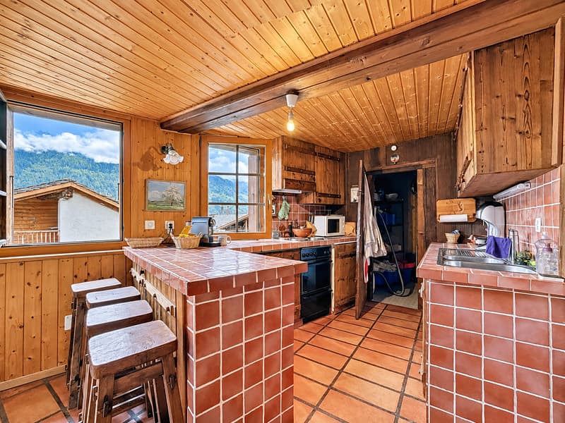 Chalet individuel 3 chambres à Bruson avec garage et carnotzet (7)