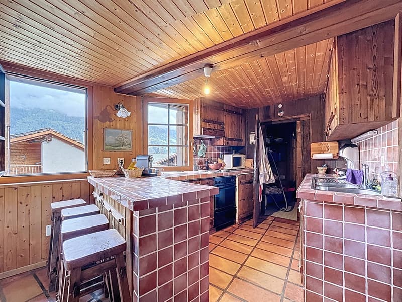 Chalet individuel 3 chambres à Bruson avec garage et carnotzet (7)