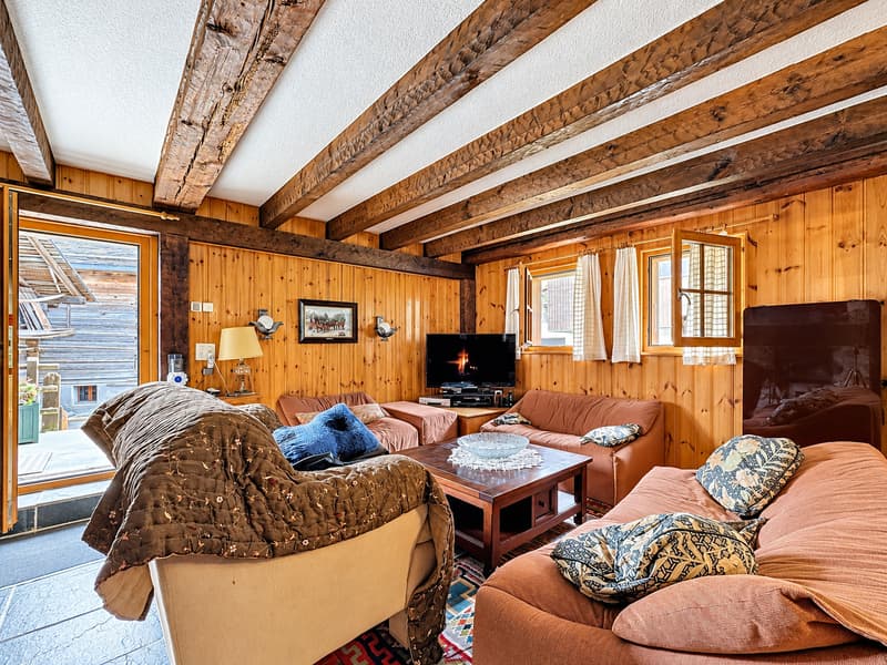 Chalet individuel 3 chambres à Bruson avec garage et carnotzet (6)