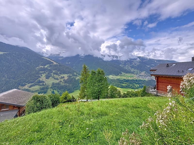 Terrain à bâtir de 459 m² à Sarreyer, vue plongeante sur la vallée (13)