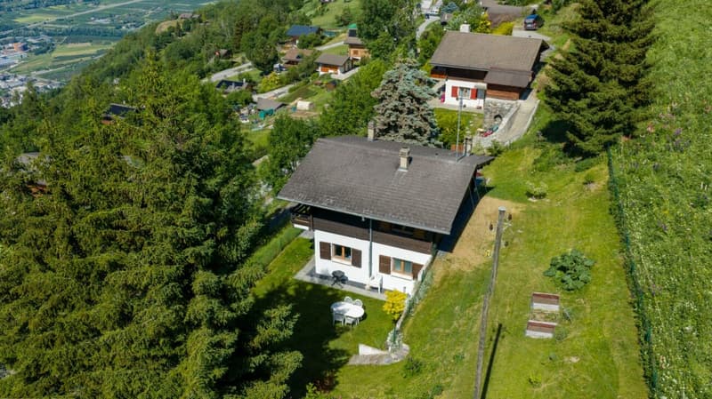 Erwerb als Zweitwohnsitz möglich - Charmantes Chalet mit außergewöhnlichem Panoramablick über die Rhône-Ebene (17)