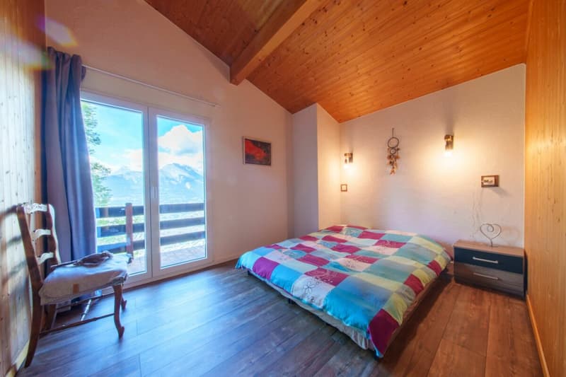 Erwerb als Zweitwohnsitz möglich - Charmantes Chalet mit außergewöhnlichem Panoramablick über die Rhône-Ebene (7)