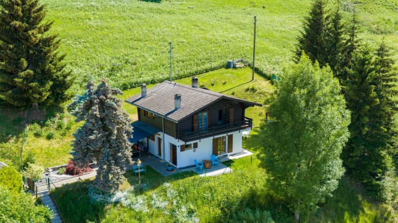 Erwerb als Zweitwohnsitz möglich - Charmantes Chalet mit außergewöhnlichem Panoramablick über die Rhône-Ebene (1)