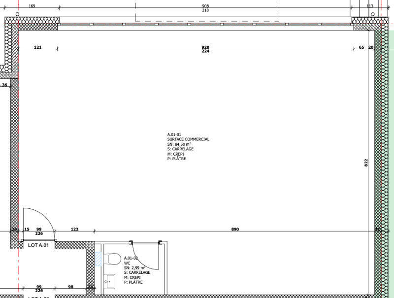 Vouvry - Commercial space - Le Bourg Residence - Lot A01 (5)