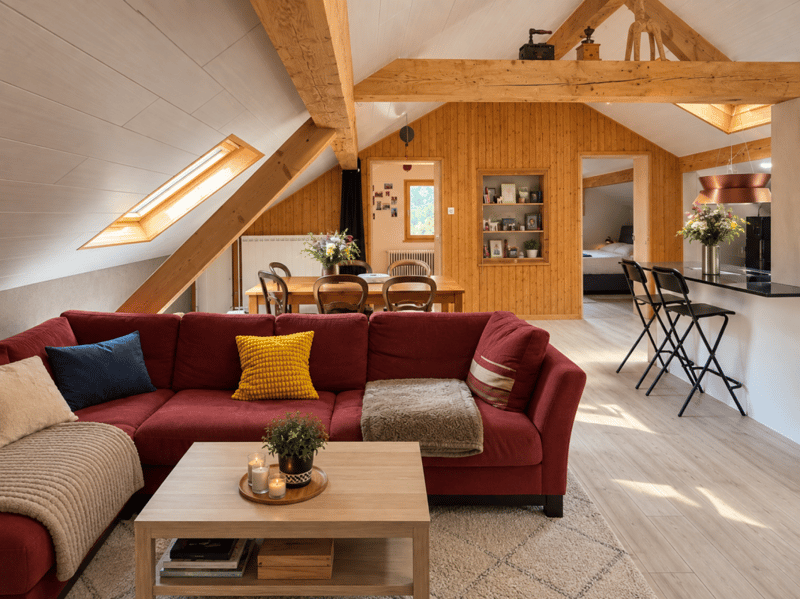 Charmant appartement 3.5 pièces sous les combles à Lourtier (1)