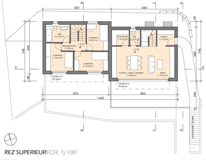 RESIDENTIAL CHALET 5.5 ROOMS « LA DÉLLÈGE » (12)