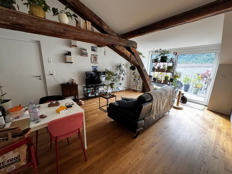Kleines Juwel! Zur Miete, im Herzen von Martigny, eine atypische 2-Zimmer-Wohnung! (6)