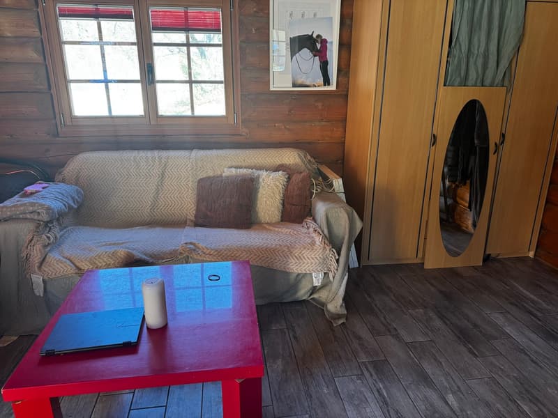 Gelegenheit! Zum Mieten, ein charmantes kleines Mazot mit einer Wohnung 1/2, mit kleiner Terrasse in Valettes! (5)