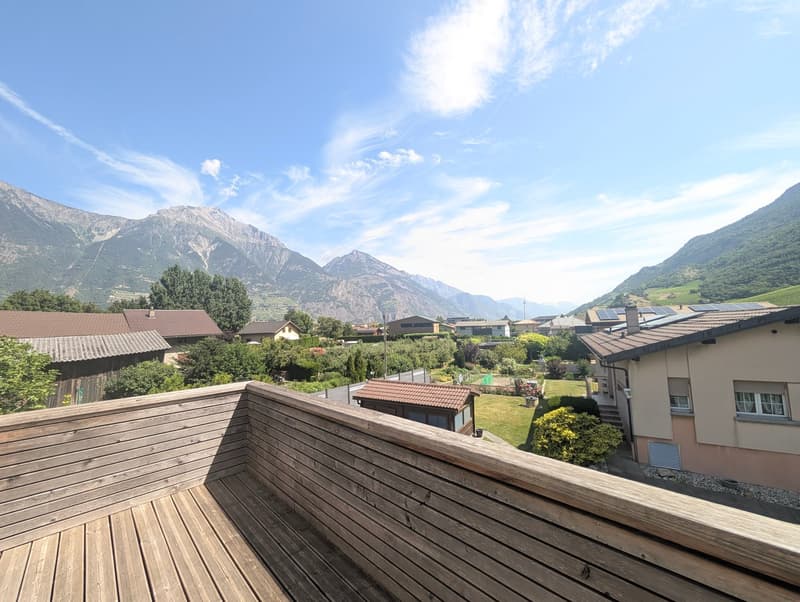 Occasione! In affitto, nel cuore di Charrat, un bell'appartamento di 3.5 locali ristrutturato, con una grande terrazza! (10)