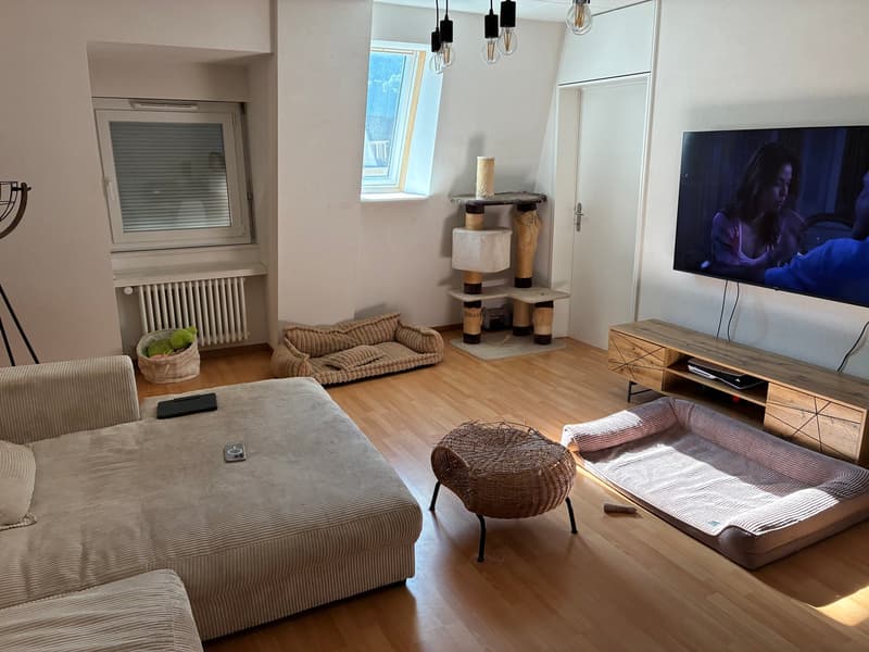 À louer, un joli appartement de 2 pièces 1/2, dans un immeuble d'époque, au coeur de St-Maurice ! (4)