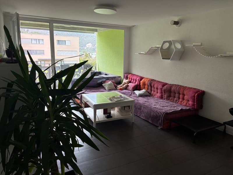 À louer, un joli appartement de 3 pièces 1/2, avec balcon, en plein coeur de Sierre ! (5)