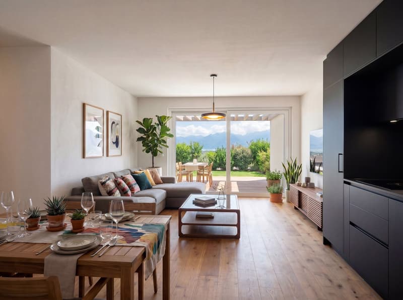 Les Terrasses du Lac Residence, with swimming pool - 2.5 to 5.5 rooms (12)