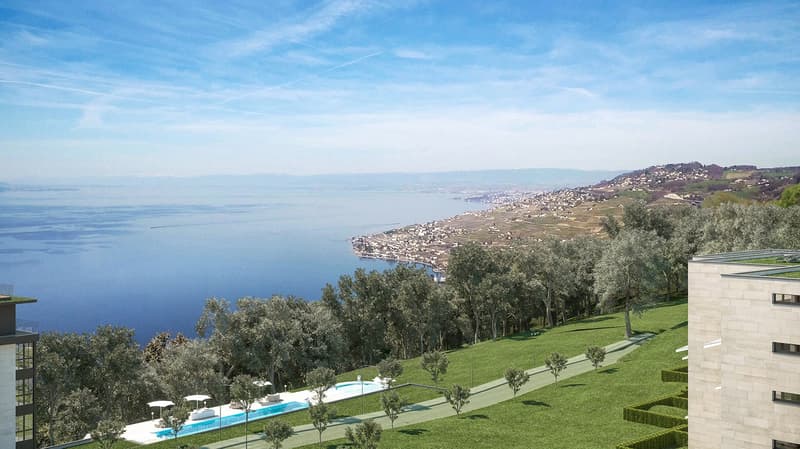 Magnifique attique de 5.5 pièces à vendre avec vue exceptionnelle sur le lac Léman (11)