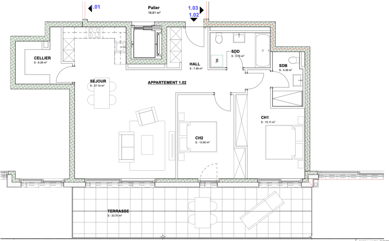 Nouvelle résidence à Savièse - Appartement neuf à louer (10)