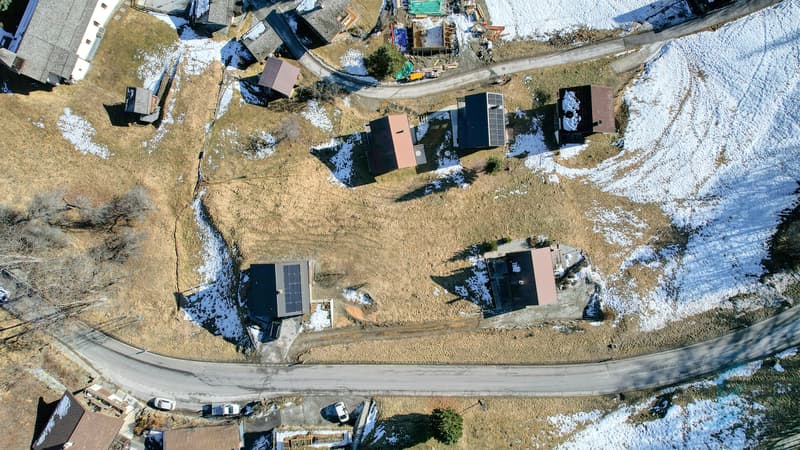 Terrain St-Jean - Vue drone / Grundstück St-Jean - Drohnenansicht / Plot of land St-Jean - Drone view