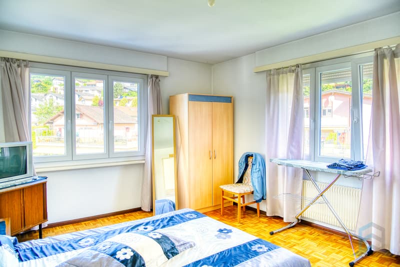 Appartement Veyras - Chambre 1 / Wohnung Veyras - Zimmer 1 / Appartement Veyras - Bedroom 1