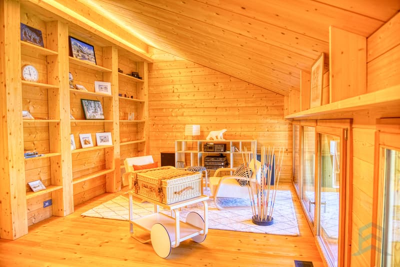 Chalet Zinal - Salle de jeux/bibliothèque / Chalet Zinal - Spielzimmer/Bibliothek / Zinal Chalet - Game Room/Library
