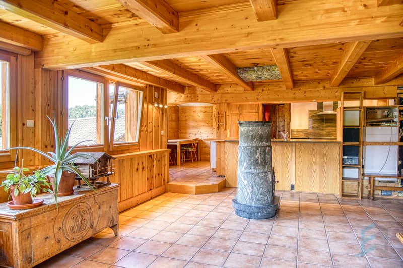 Chalet Niouc - Séjour/salle à manger / Chalet Niouc - Wohn-/Esszimmer / Niouc Chalet - Living/Dining Room