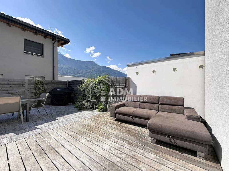 Saillon, semi-detached house with 4.5 rooms and 50 m2 private outdoor space (12)
