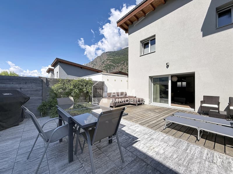 Saillon, semi-detached house with 4.5 rooms and 50 m2 private outdoor space (13)