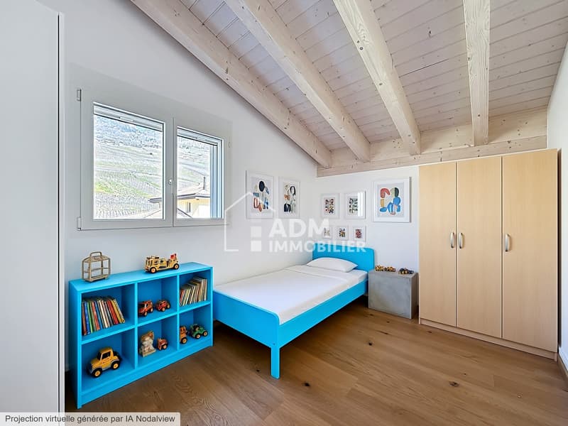 Chambre 3 - photo retravaillée virtuellement