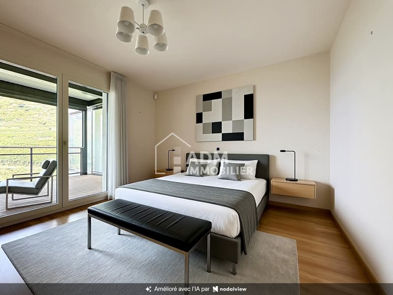 Sion, appartement 4.5 pièces, vue imprenable sur la vallée du Rhône (1)