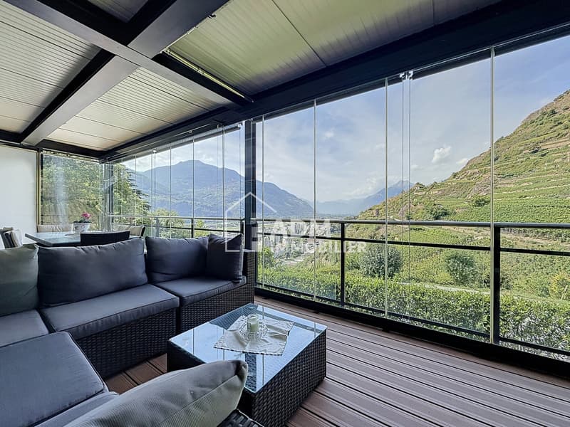 Sion, appartement 4.5 pièces, vue imprenable sur la vallée du Rhône (11)