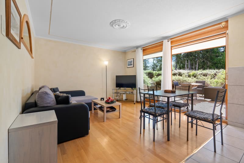 Crans-Montana Plan-Mayen : Appartement ski-in/ski-out avec terrasse (1)